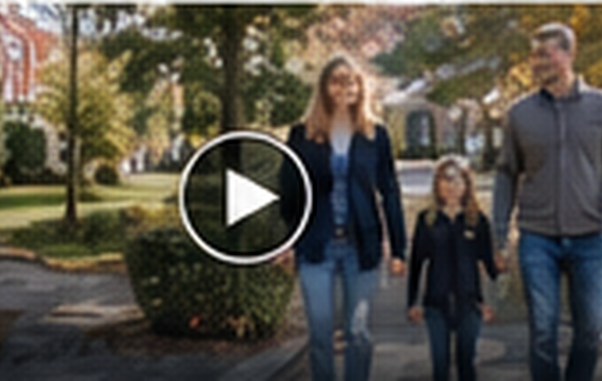 Family walking through a Northern Virginia community